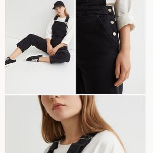 H&M Black Jean Overalls